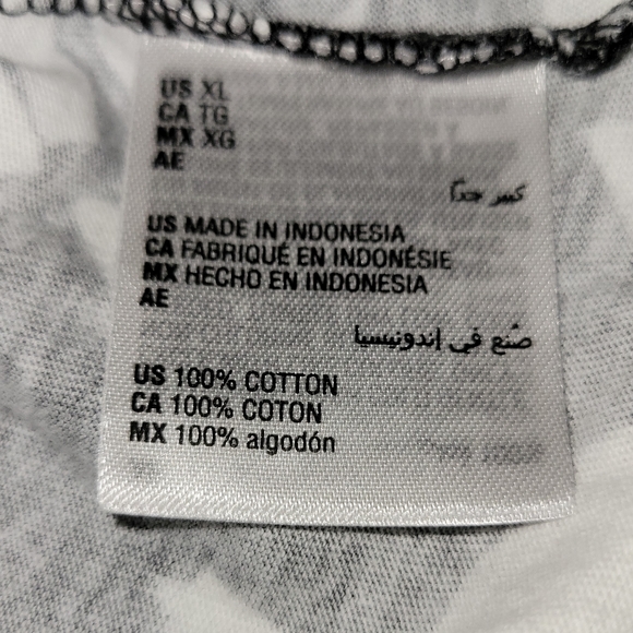 INC International Concepts Women's LS Floral Top - Size: XL - Black / White - Picture 11 of 12